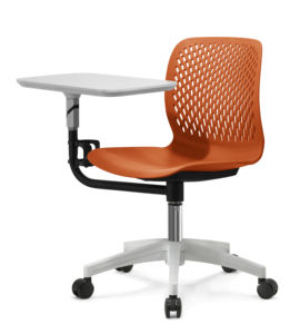 Modern Design Durable Plastic <b>School</b> Lecturer Office Chair with Wheels and Writing Tablet for Training and Meeting Rooms - Product Image 6