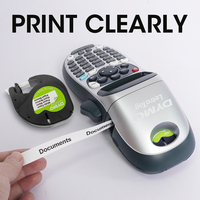 Imprimante d'Étiquettes Portable Originale DYMO LetraTag LT-100H, Étiqueteuse Manuelle pour Maison et Bureau, pour Étiquettes LT 91330 de 12mm de Largeur