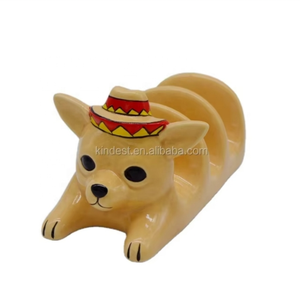 Soporte de taco mexicano de cerámica roja con logotipo personalizado para una forma única y creativa de llevar el sabor de México a su hogar - Product Image 5