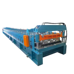 Building material Automatic Floor Deck Color Steel Roll Forming Making Machine in china