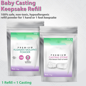 Hot lưu niệm quà tặng và gia đình hoạt động alginate ấn tượng bột bé tay và chân đúc Kit - Product Image 2