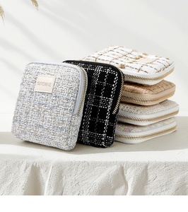 Mini sac de rangement pour bijoux de style carré, personnalisable, de luxe, avec fermeture à glissière, grande capacité, sac d'emballage pour bijoux - Product Image 6