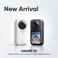 Cámara Panorámica Insta360 X6 8K AI Original, 140 Minutos de Duración de la Batería, para Grabación de Viajes al Aire Libre