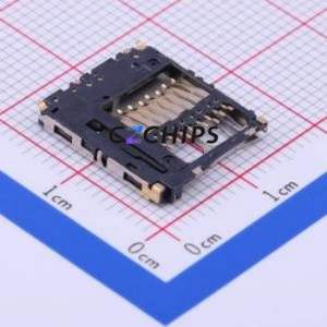 SCHA1B0100 SD Card / Memory Card Connector SMD Connector Self-Return Type MicroSD Card (TF Card) Card Holder 1.9mm - Product Image 2