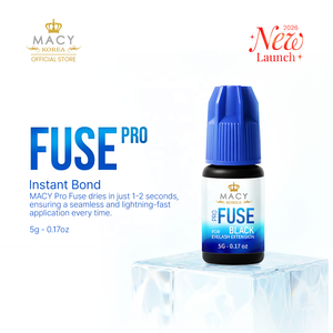 Pegamento para extensiones de pestañas coreano FUSE PRO GLUE, duración de 4-5 semanas, secado rápido de 1-2 segundos, pegamento de marca privada, pegamento profesional para pestañas - Product Image 2