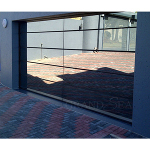 <span class=keywords><strong>Porte</strong></span> <span class=keywords><strong>de</strong></span> <span class=keywords><strong>garage</strong></span> moderne à vue panoramique, 10 m <span class=keywords><strong>de</strong></span> large, en aluminium sans cadre, avec verre empilable, pour villa, ouverture <span class=keywords><strong>automatique</strong></span> - Product Image 4