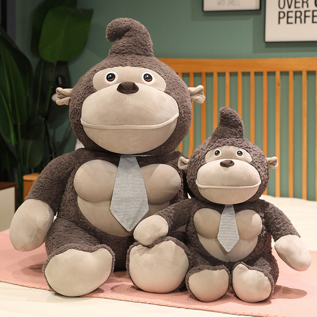 Wholesale Custom China Plush Gorilla Stuffed Animal Toy with PP Cotton Filling Soft and Lovely for Children Gift with Low MOQ