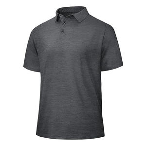 Chemises de sport à manches courtes pour hommes, à séchage rapide, anti-transpiration, motif uni, t-shirt d'été pour hommes, OEM/ODM - Product Image 3