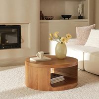 Table basse turque Senwell, design moderne et luxueux, en bois massif, écologique et durable, pour le salon