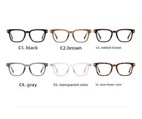 Nouvelle monture de lunettes pour homme à monture carrée, anti-lumière bleue, en métal avec charnière à ressort, bicolore, verres PC, modèle pour toutes formes de visage