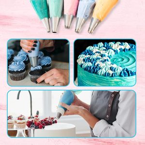 Kit per Decorazione Torte in Acciaio Inox da 124 Pezzi con Sacche Anti-Scoppio da 30 cm e 16 Punte - Product Image 3