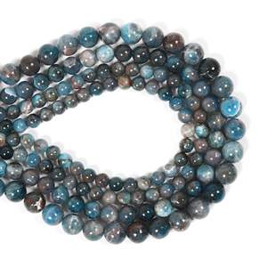 Nieuwe Diy Natural Crystal Blue Labradoriet Kralen Half Afgewerkt Sieraden Materiaal Handgemaakte Ronde Kralen Armband - Product Image 1