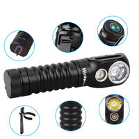 Wurkkos HD20 Super Bright 2000lm Rechargeable 21700 Phare Double LED Phare avec Queue Magnétique Travail Camp Lumière