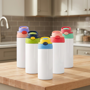 USA Stock 12oz Stainless Steel Vacuum Insulated Tumbler with Lid and Plastic Straw - Product Image 3