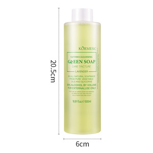 Espuma De Tatuagem Profissional Sabão Verde Líquido Limpa Solução Tintas Sooth Heal Solution Clean Green Soap Tattoo - Product Image 6