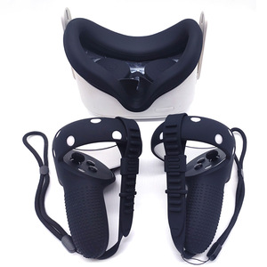 VR accessoires fabricant Silicone peau visage couverture contrôleur poignée dragonne lentille couverture <span class=keywords><strong>pour</strong></span> <span class=keywords><strong>OCULUS</strong></span> <span class=keywords><strong>QUEST</strong></span> <span class=keywords><strong>2</strong></span> Kit de protection de la peau - Product Image 6