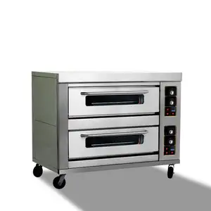 Commercial 2-Deck 4-Tray Gas Oven For Baking Shop Professional Bread Bakry Kitchen Equipment