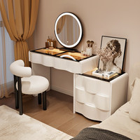 Coiffeuse de style simple la plus vendue pour le maquillage – Coiffeuse princesse moderne et épurée