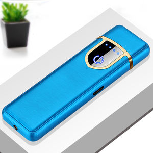 2025 vente chaude écran tactile conceptions personnalisées Cigarette Mini bobine de recharge Flip-top USB briquet avec affichage de puissance mode - Product Image 5