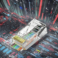 Connecteur réseau Ethernet RJ45 Cat6 8P8C 12V PC à contacts dorés IP65 pour câble de raccordement LAN UTP
