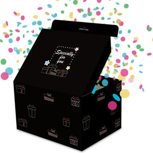 Carte pop-up, boîte surprise d'anniversaire, effet d'explosion pour femmes, hommes, filles, garçons, boîte cadeau en espèces avec impression en relief - Product Image 1