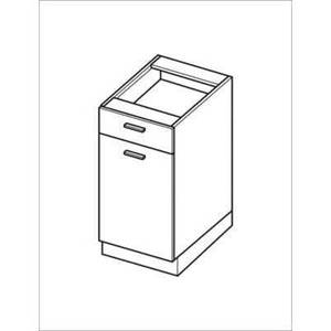 Armadio inferiore DS 4/1 – 40 cm colore Rovere Hikora - Product Image 3