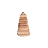 Holz-Stapelturm Montessori-Spielzeug Stapelbare Pyramide Kinderspielzeug Geburtstagsgeschenk