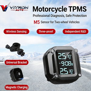 Monitor Tekanan dan Suhu Ban Motor Solar TPMS Tanpa Pemrograman, Pemasangan Mudah dengan <span class=keywords><strong>Alarm</strong></span> Abnormal dan Penahan Anti Maling - Product Image 2