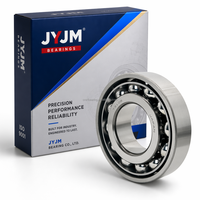 JYJM OEM 7303 Bantalan Bola Kontak Sudut 17x47x14mm Baja Krom Presisi Baris Tunggal CNC Peralatan Mesin Motor Spindle