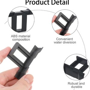 Clip de drainage d'eau en caoutchouc pour nettoyage de panneaux solaires, élimination automatique de la boue - Product Image 3