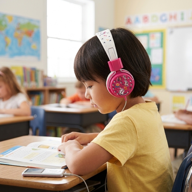 2026 New Custom Bright Color Kids Wireless Headphones 450mAh for Games & Study