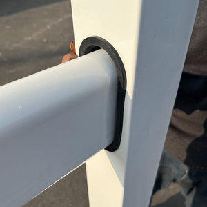 รั้วเสาสีขาวมีสไตล์รั้ว<span class=keywords><strong>3</strong></span>รางสำหรับฟาร์มปศุสัตว์และแผงรั้วฟาร์ม - Product Image 4