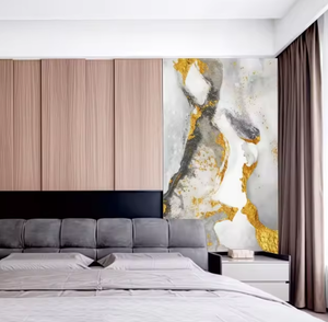 Panneaux muraux en marbre UV de haute qualité, panneaux en PVC imperméables <span class=keywords><strong>pour</strong></span> le salon d'un appartement, mur de fond de télévision - Product Image 5