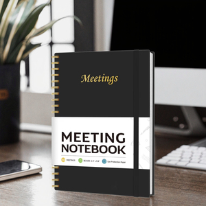 Meeting Notebook for Work Organization - Work <strong>Planner</strong> Notebook, Agenda <strong>Planner</strong> for Note Taking, <strong>Project</strong> Organizer - Product Image 1