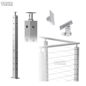 2025 mới tùy chỉnh thực hiện thiết kế vuông Cáp lan can bài cho boong lan can lục bình - Product Image 1