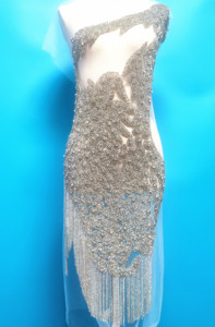 RM-601 Bạc Hoa Handmade Rhinestone Đền Vạt Đầy Đủ Bảng Điều Chỉnh Vàng Màu Hồng Vạt Đính Thiết Lập Với Tua Cho Đảng Ăn Mặc - Product Image 3