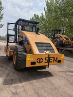 Compacteur à rouleaux routier SEM518 520 522, moteur diesel Doosan 100KW, économie d'énergie, pompe et moteur monocylindre, 6 tonnes