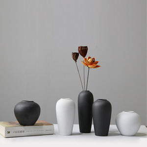 Jarrón de cerámica de flores de pie nórdico moderno Vintage <span class=keywords><strong>Simple</strong></span> con plantas artificiales para decoración del hogar - Product Image 2