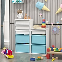 Garderie de maternelle meubles de chambre d'enfants étagère montessori boîte en plastique poubelle bébé jouets organisateur de stockage armoires pour enfants