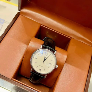 Reloj Automático de Lujo para Hombre, Caja de Acero Inoxidable, Ventana de Fecha, Esfera con Números Romanos, Elegante Reloj de Pulsera para Negocios - Product Image 1