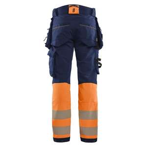 BLAKLADER - 112516488953C148 Pantalon haute visibilité extensible dans les 4 sens Bleu marine/Orange-EAN 7330509912942 HI-VIS WORKWEAR - Product Image 2
