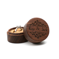 Boîte à bijoux en bois massif de luxe personnalisée, boîte d'emballage vintage marron pour bagues, boucles d'oreilles, colliers, boîte de présentation de cadeaux