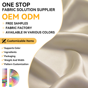 Couleurs personnalisées 100% polyester tissu extensible satin plissé crêpe tissu pour vêtements - Product Image 5