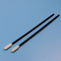 Bâtonnet de nettoyage professionnel sans peluches à manche long en plastique noir 740, bâtonnet de nettoyage de précision en mousse pour l'entretien automobile et les imprimantes