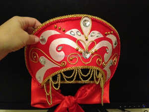 Tocado ruso femenino tradicional de moda personalizado de fábrica, tocado tradicional de niña Kokoshnik, tiara nupcial Kokoshnik - Product Image 5