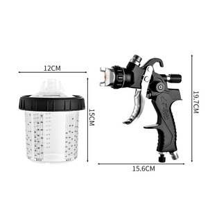 <span class=keywords><strong>Pistolet</strong></span> de peinture pneumatique à alimentation par gravité 2008 <span class=keywords><strong>avec</strong></span> réservoir supérieur pour carrosserie automobile, peinture au latex et réparation de meubles - Product Image 5