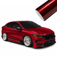 Film de protection de voiture professionnel, couleur rouge rubis métallique brillant, PET, changeant de couleur, anti-rayures, couleur stable