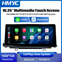 Écran tactile multimédia Linux 10,25 pouces pour BMW X5 F15 X6 F16 2014-2016 avec système NBT, CarPlay sans fil intégré et Android Auto