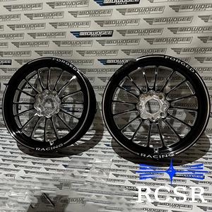 <span class=keywords><strong>ล้อ</strong></span><span class=keywords><strong>แม็</strong></span><span class=keywords><strong>ก</strong></span>ซ์ RCSR Skinnies แบบชิ้นเดียว สีดำ ขอบกัด<span class=keywords><strong>ลาย</strong></span>  รูน็อต 4x100 ผลิตจา<span class=keywords><strong>ก</strong></span>อะลูมิเนียมฟอร์จ  ใหม่ ขนาด 35 มม. สำหรับรถยนต์ฮอนด้า ซีวิค - Product Image 3