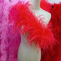 Plumes d'autruche pour couture, plumes de 2M de qualité, écharpe en plumes d'autruche, boa teint pour artisanat, fête, mariage, vêtements, robe
